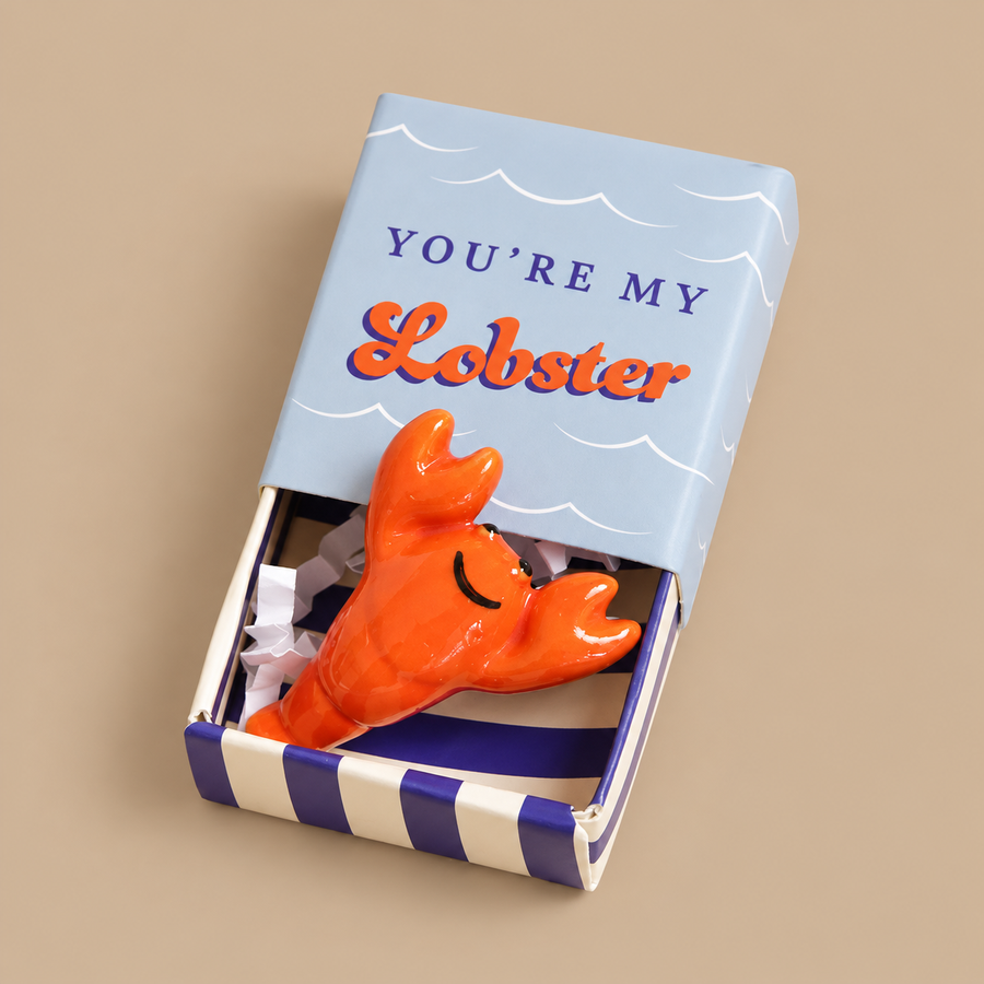 Lisa Angel Tiny Matchbox Ceramic Lobster
