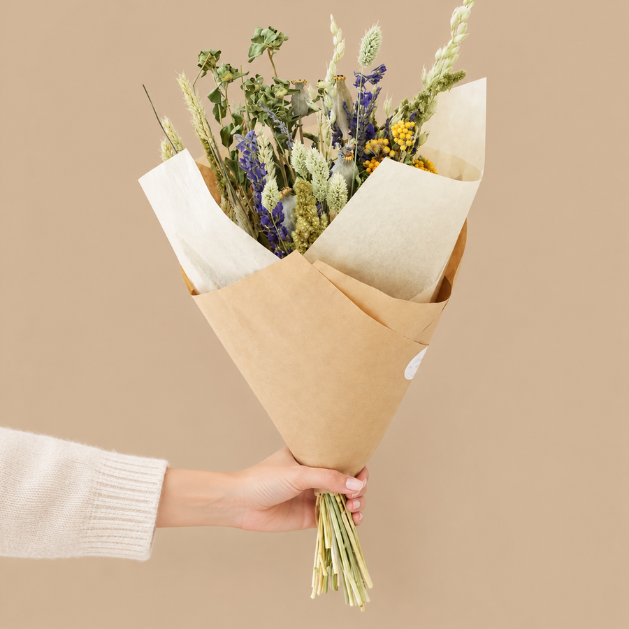 English Countryside Dried Flower Bouquet