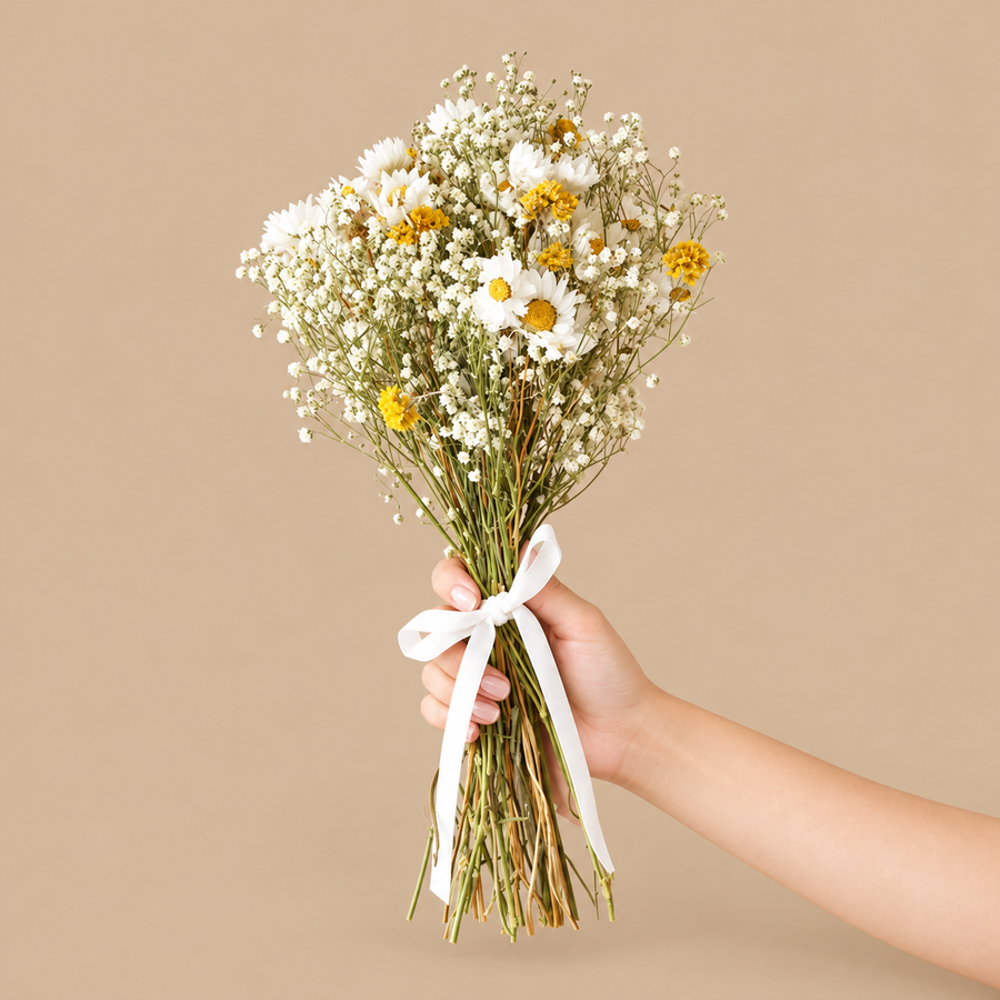 Golden Daisy Dream Dried Flower Bouquet