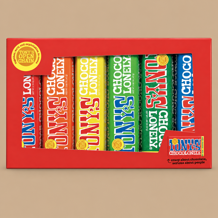 Tony's Chocolonely Rainbow Tasting Gift Box