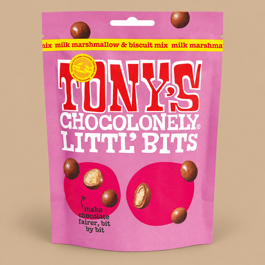 Tony's Chocolonely Littl' Bits Milk Marshmallow & Biscuit