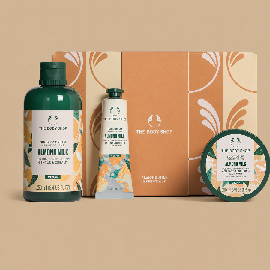 The Body Shop Almond Essentials 3pc Gift Set