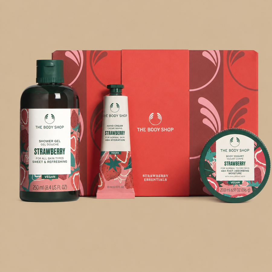 The Body Shop Strawberry Essentials 3pc Gift Set
