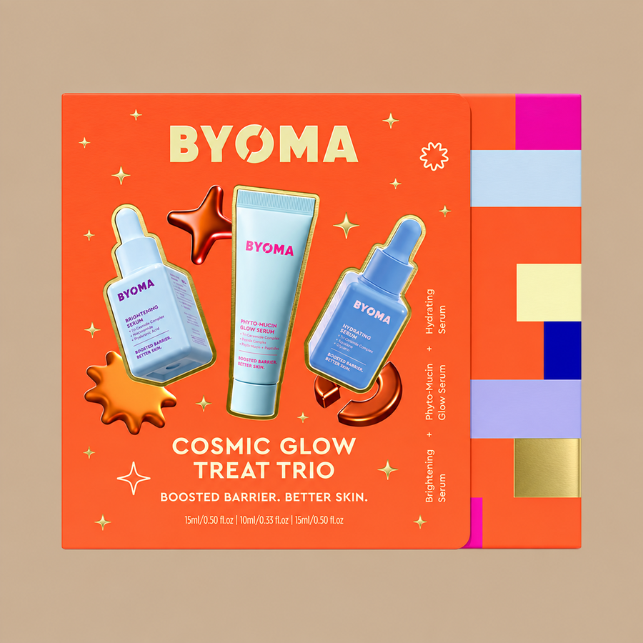 BYOMA Cosmic Glow Treat Trio Travel Size Skincare Set