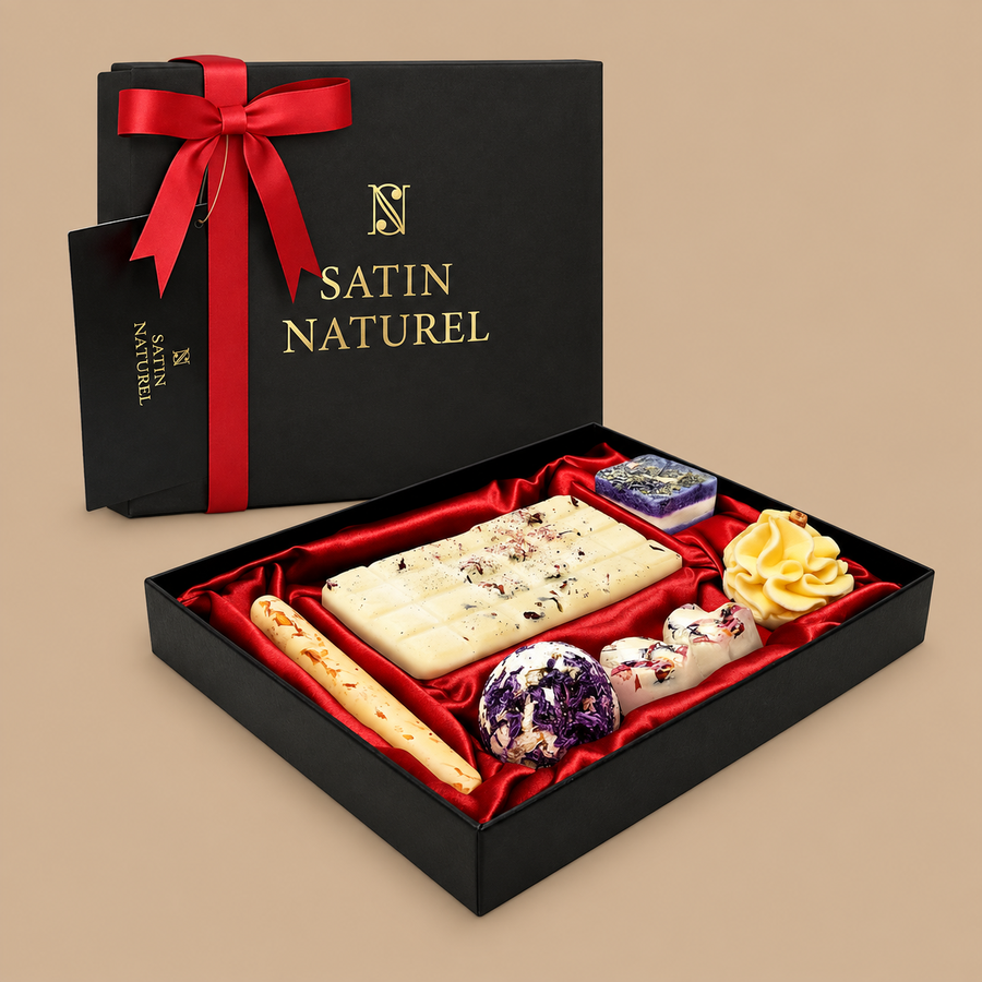 Satin Naturel 7 Luxury Organic Bath Bombs Gift Set