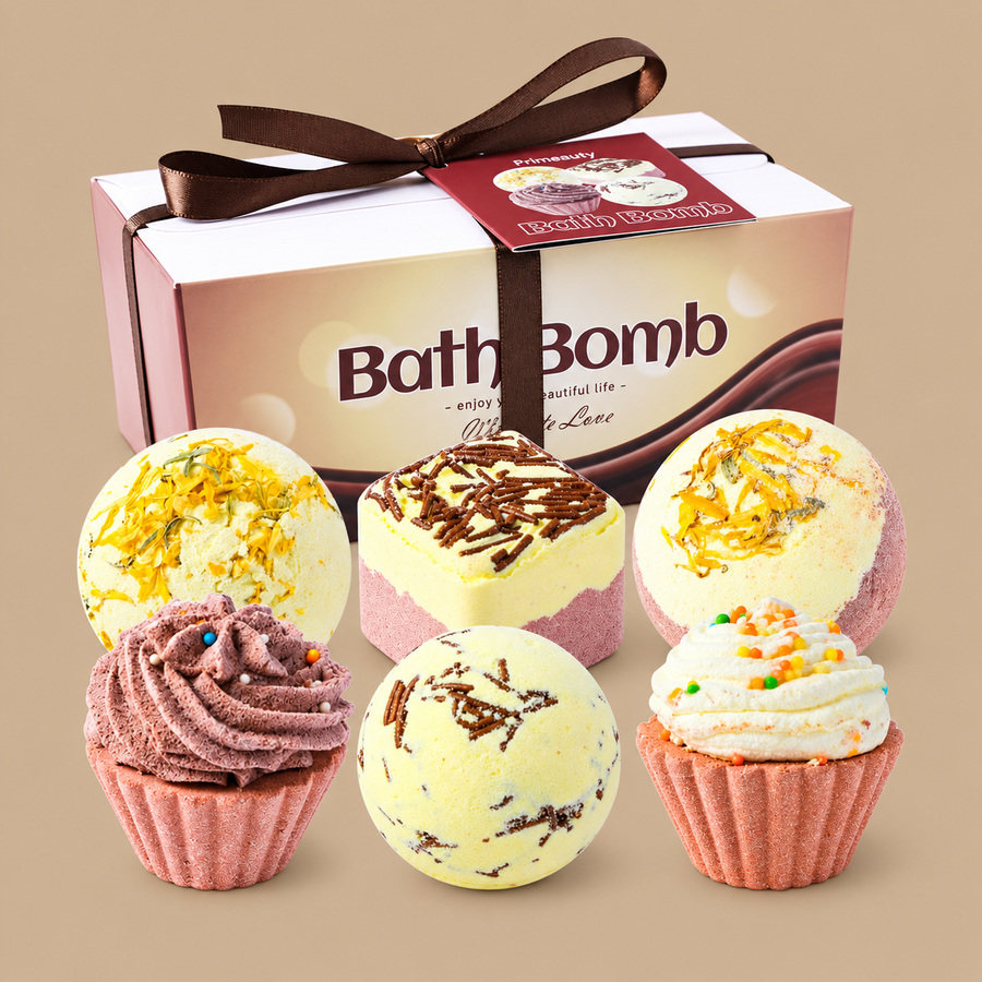 6 Pieces Dessert Bath Bombs Gift Set