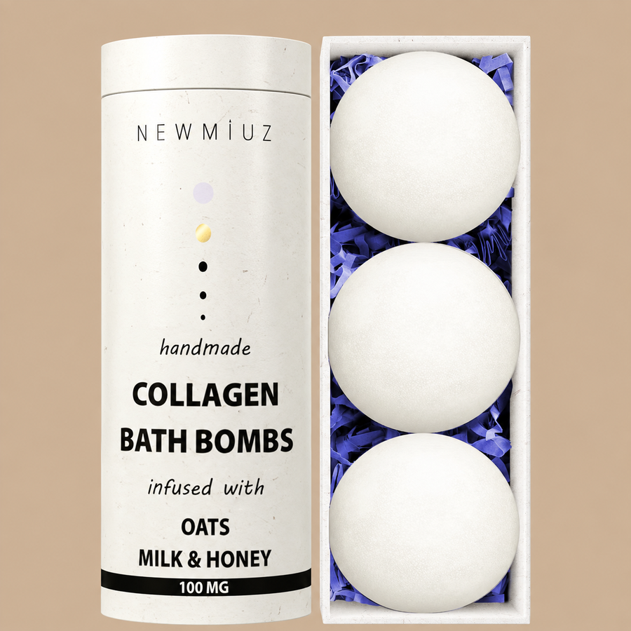 New Miuz Creamy Collagen Bubble Bath Bombs