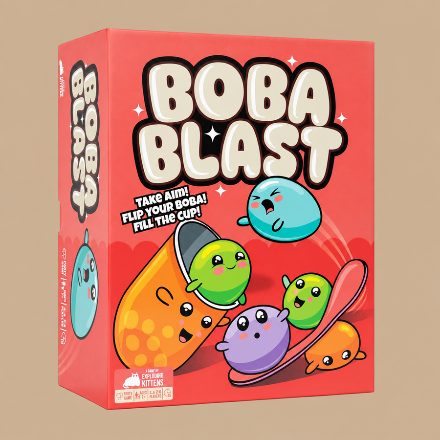 Exploding Kittens Boba Blast Rapid-Fire Game