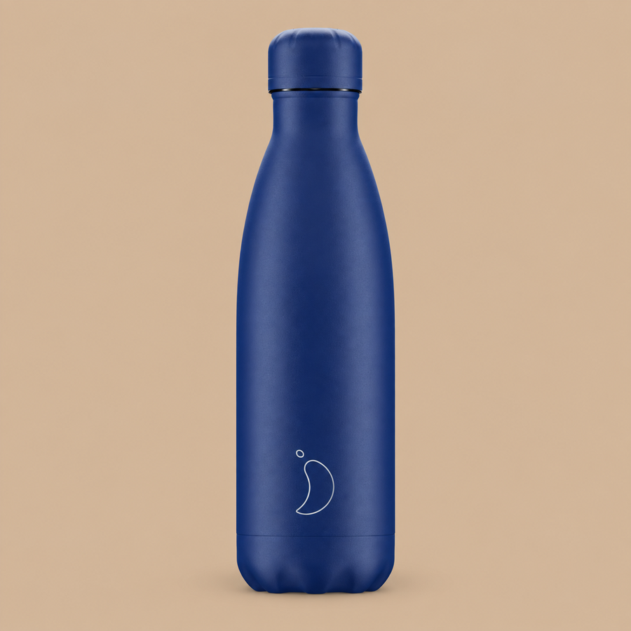 Chilly's Original Stainless Steel Water Bottle 500ml - Matte Blue