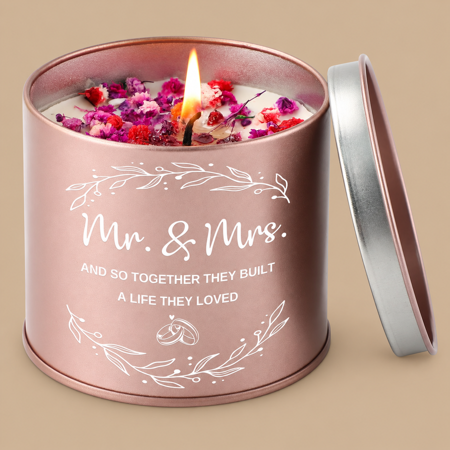 Mr & Mrs Lavender Scented Candle