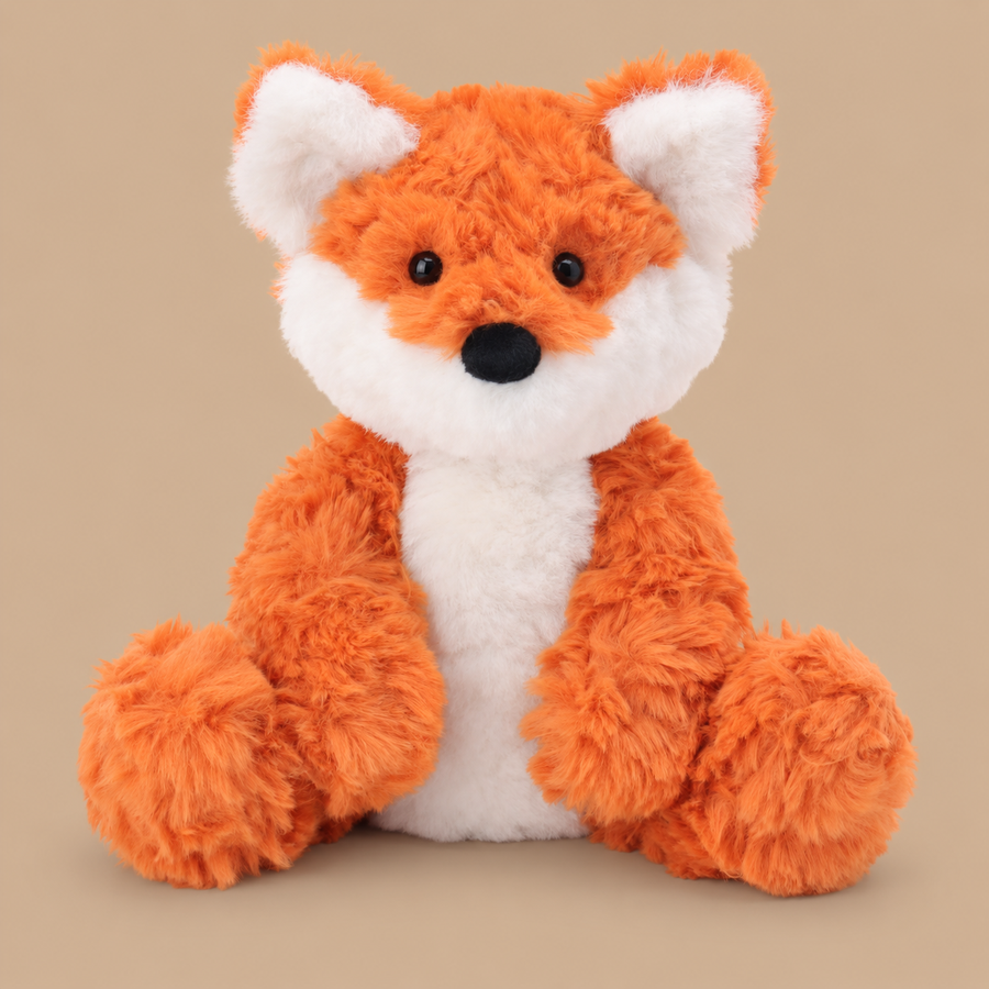 Apricot Lamb Flower Fox Stuffed Toy