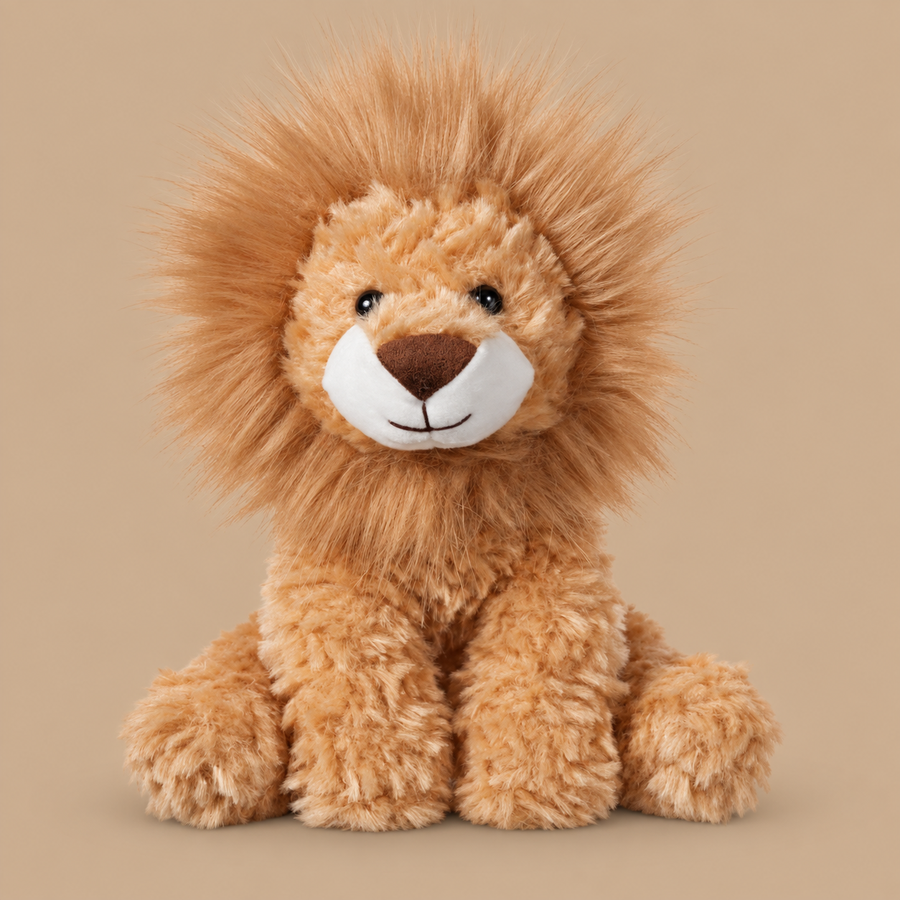 Apricot Lamb Yellow Plush Lion Stuffed Toy