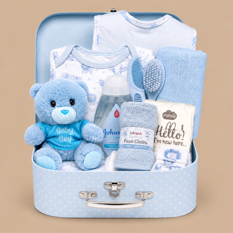 Baby Box Shop All in One Baby Gift Set - Blue