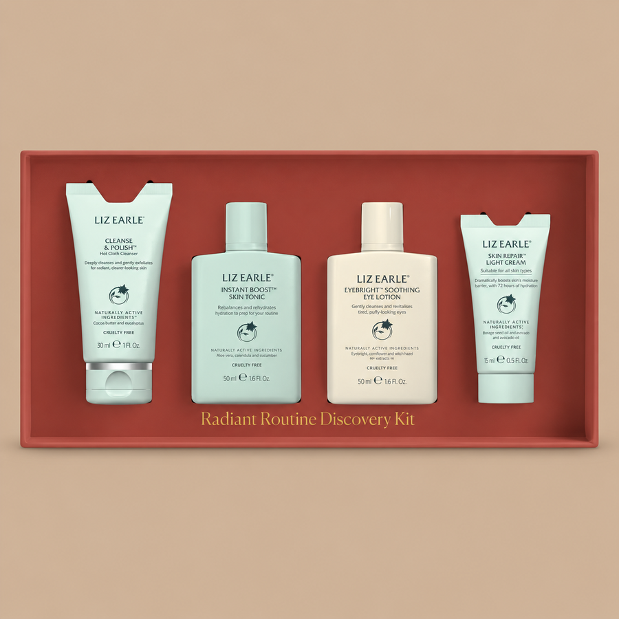 Liz Earle Refresh & Brighten Skincare 4 Piece Gift Set