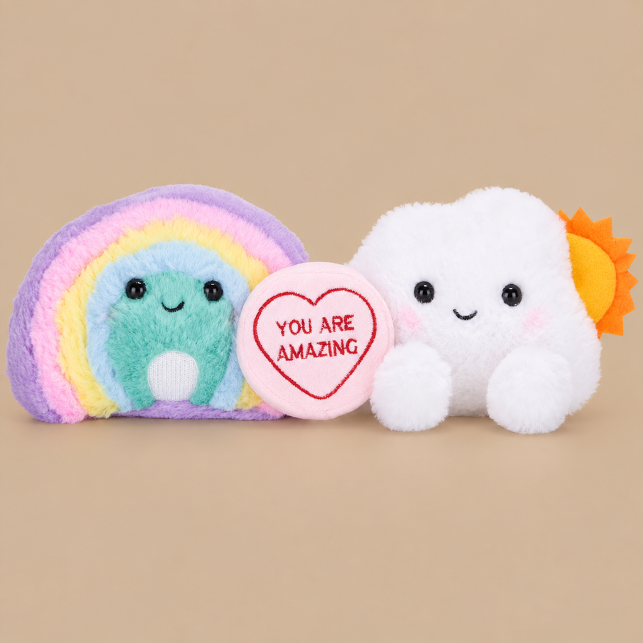Swizzels Love Hearts Rainbow and Cloud Soft Toy