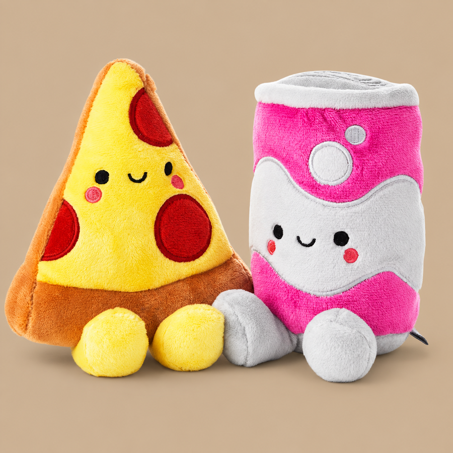 Hallmark Better Together Pizza and Pop Magnetic Plush Pair