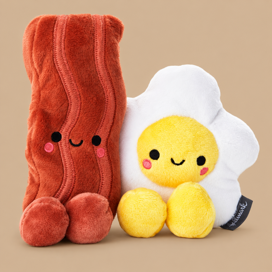 Hallmark Better Together Bacon and Egg Plush Pair