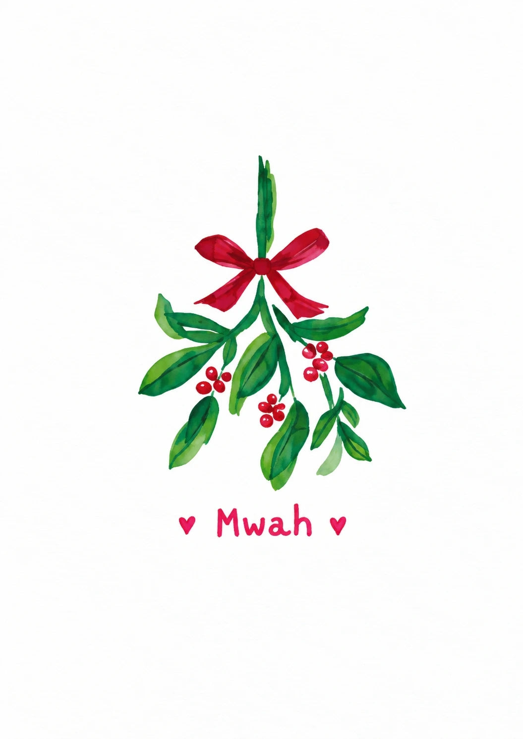 Christmas - Personalised Card — with punch holes