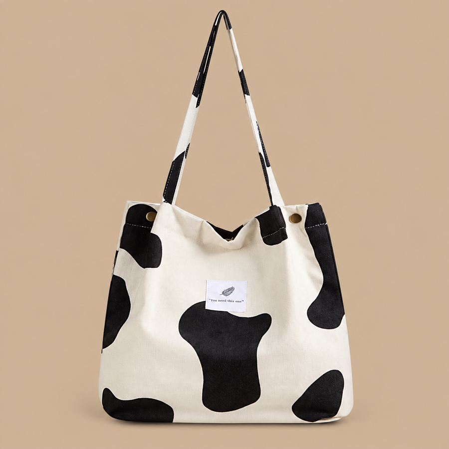 Cow Print Tote Bag