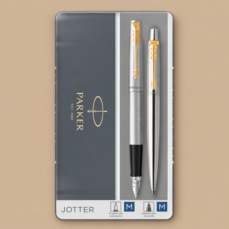 Parker Jotter Duo Gift Set - Ballpoint Pen & Fountain Pen