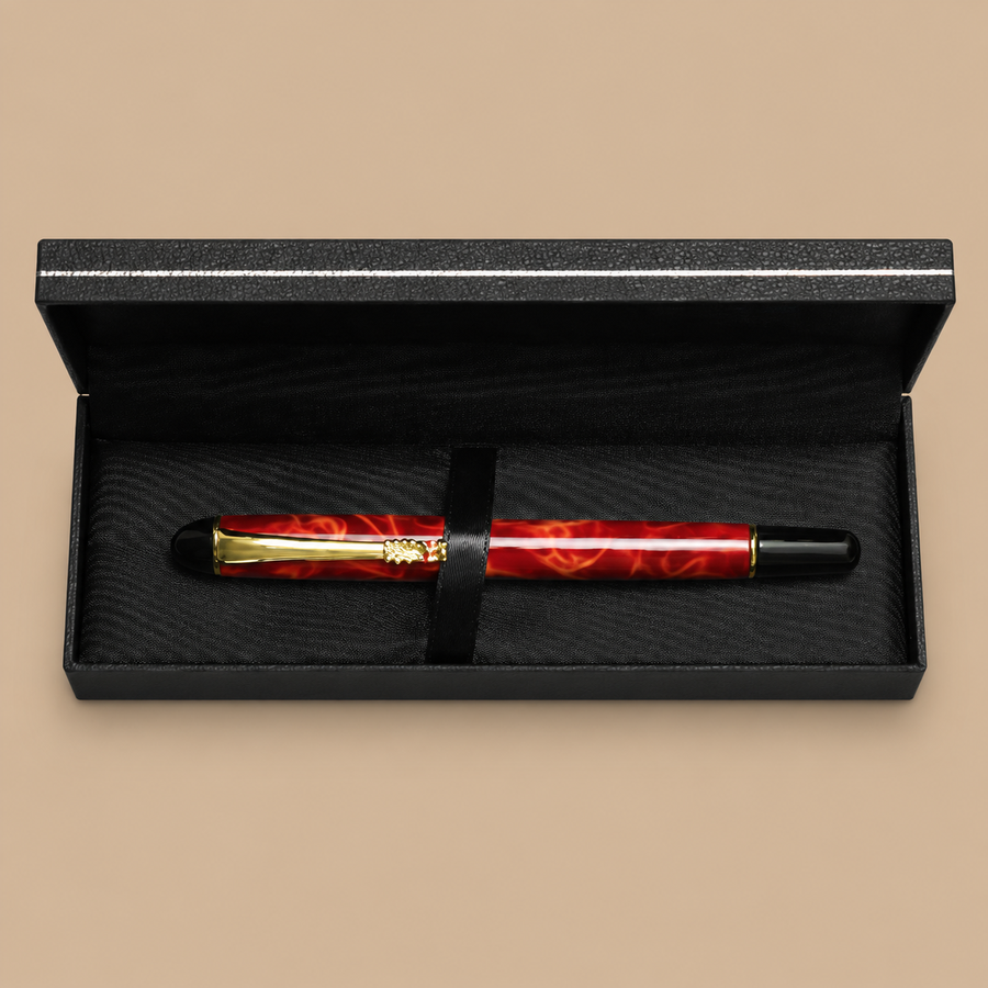 YUN CHUN Red Dragon Fountain Pen