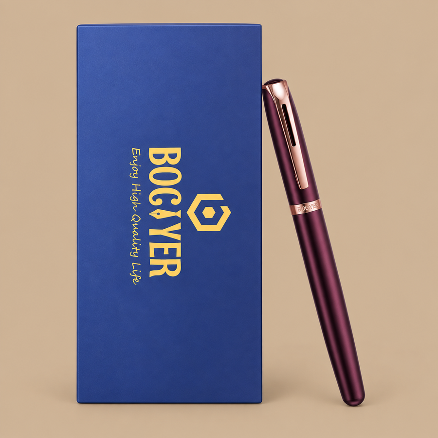 Bociyer Samurai Fountain Pen - Dark Red