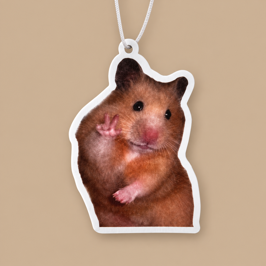 Hamster Meme Funny Hanging Car Air Freshener