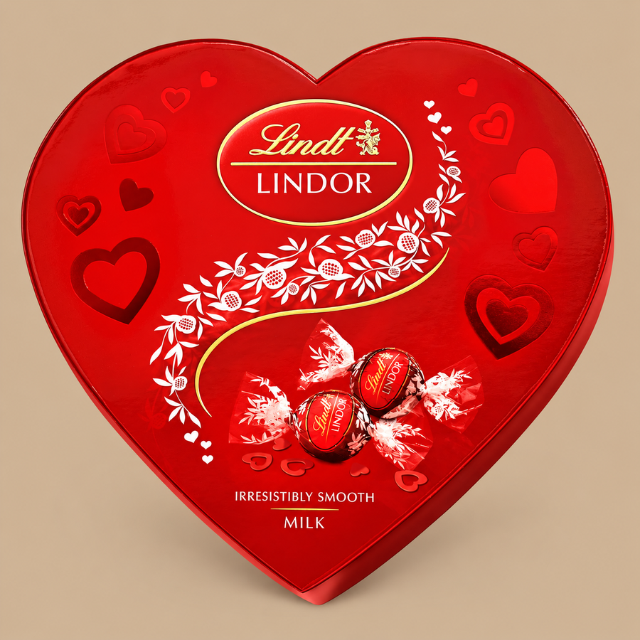 Lindt Lindor Milk Chocolate Heart Box