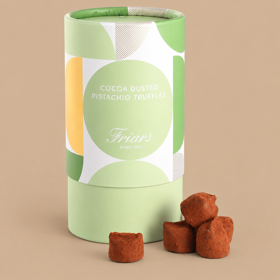 Friars Cocoa-Dusted Pistachio Truffles