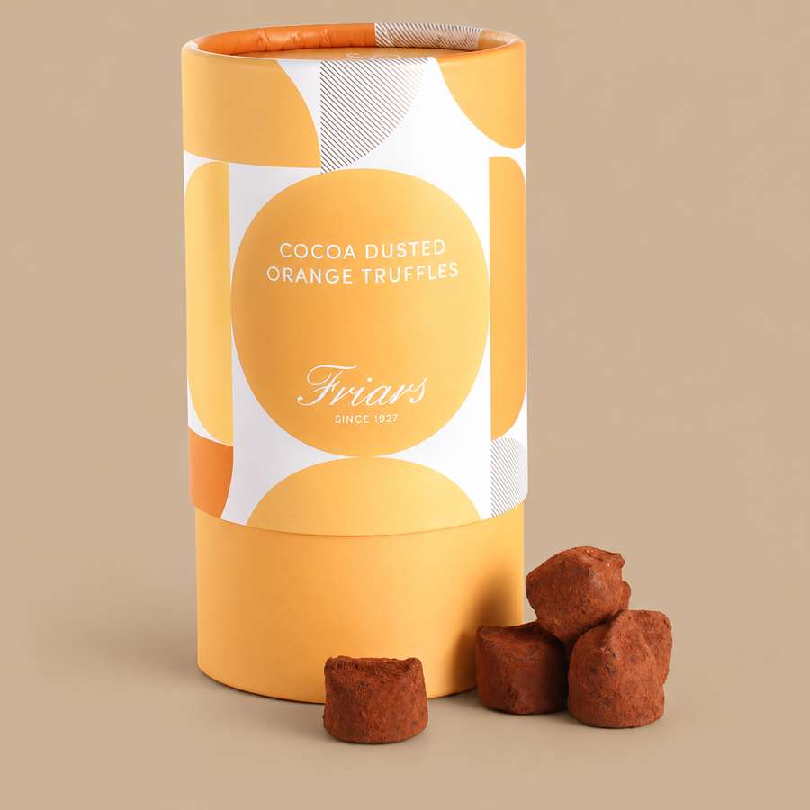 Friars Cocoa Dusted Orange Chocolate Truffles