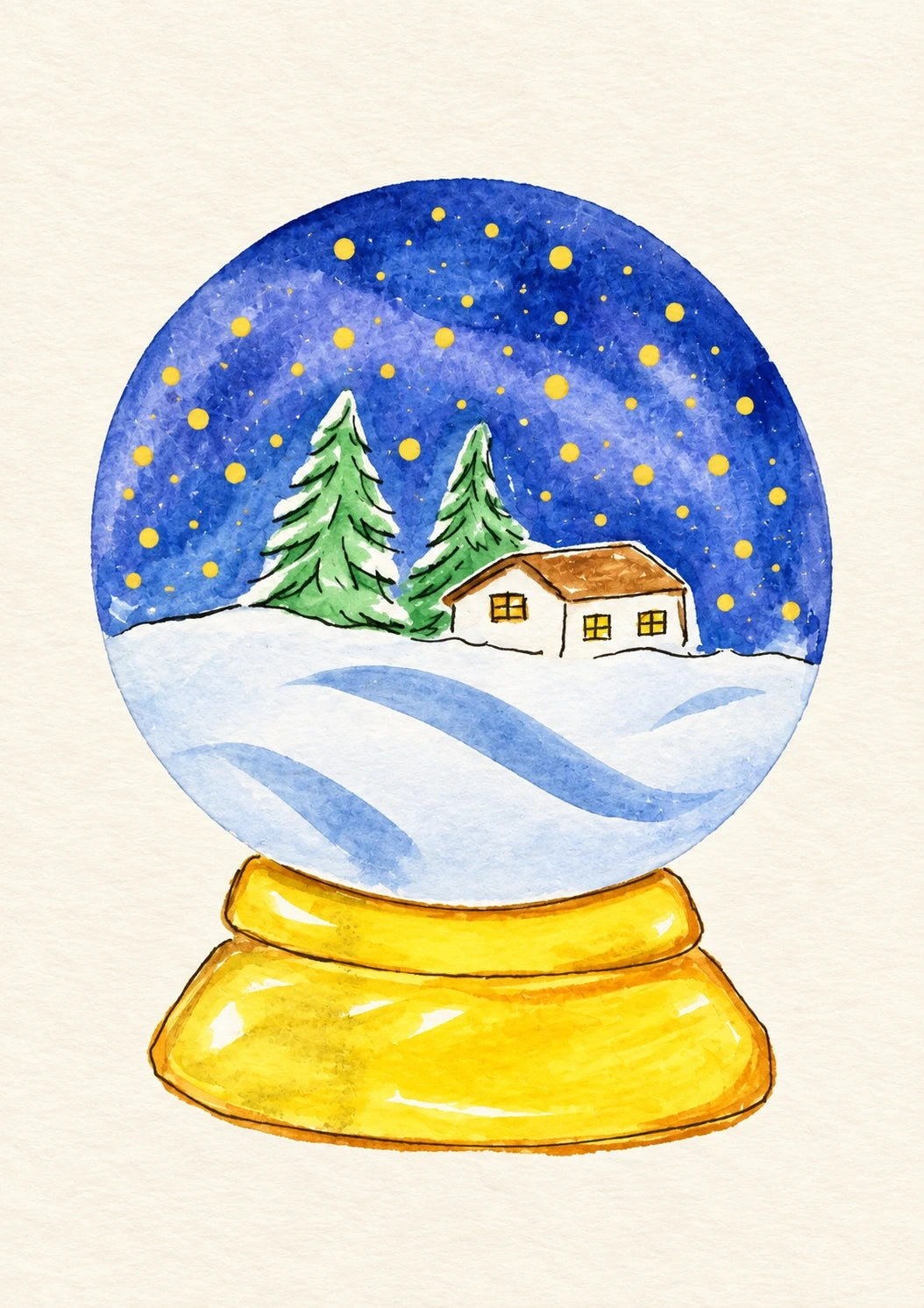 Christmas - Personalised Card — with punch holes