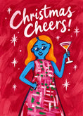Load image into Gallery viewer, Christmas - Personalised Card — with punch holes

