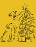 Load image into Gallery viewer, Child and Dog Decorating Tree Christmas Card

