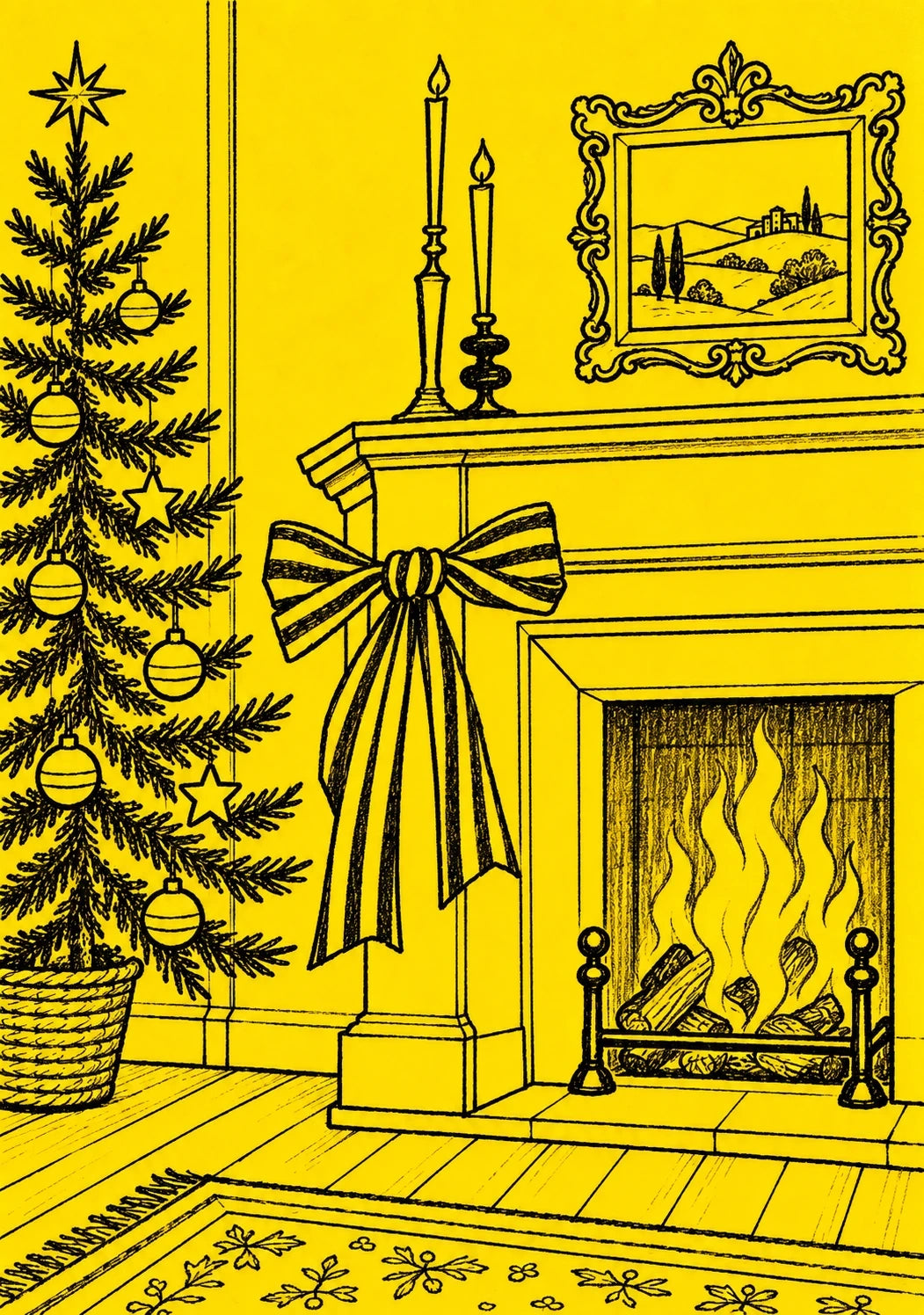 Christmas - Personalised Card — with punch holes