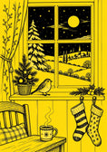 Load image into Gallery viewer, Christmas - Personalised Card — with punch holes
