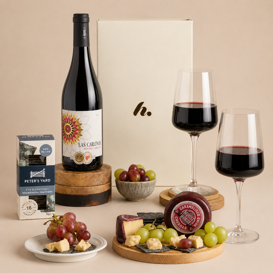 Classic Red Wine & Cheese Gift Box