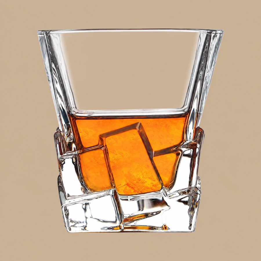 FLOW Barware Iceberg Whiskey Glasses Set of 2