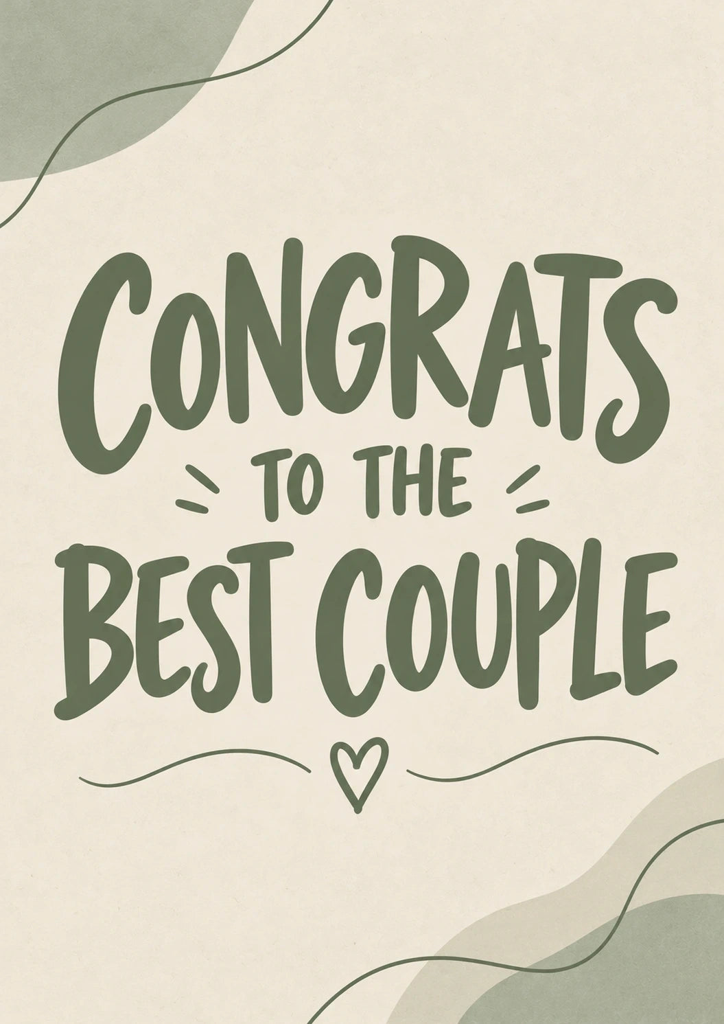 Weddings - Personalised Card — with punch holes