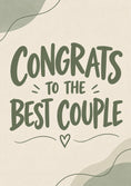 Load image into Gallery viewer, Congrats to the Best Couple Colleague Wedding Card

