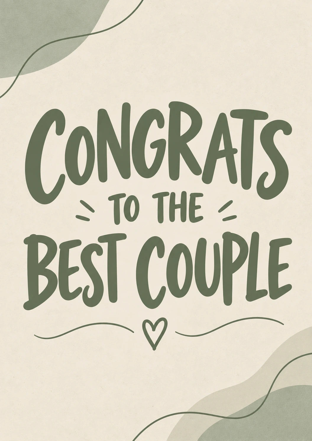 Congrats to the Best Couple Colleague Wedding Card