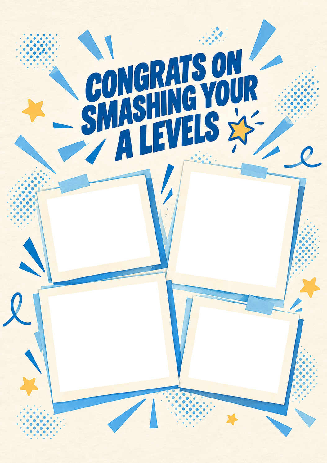 Smashing A Levels Multiple Photo Upload Congratulations Card for Grandson
