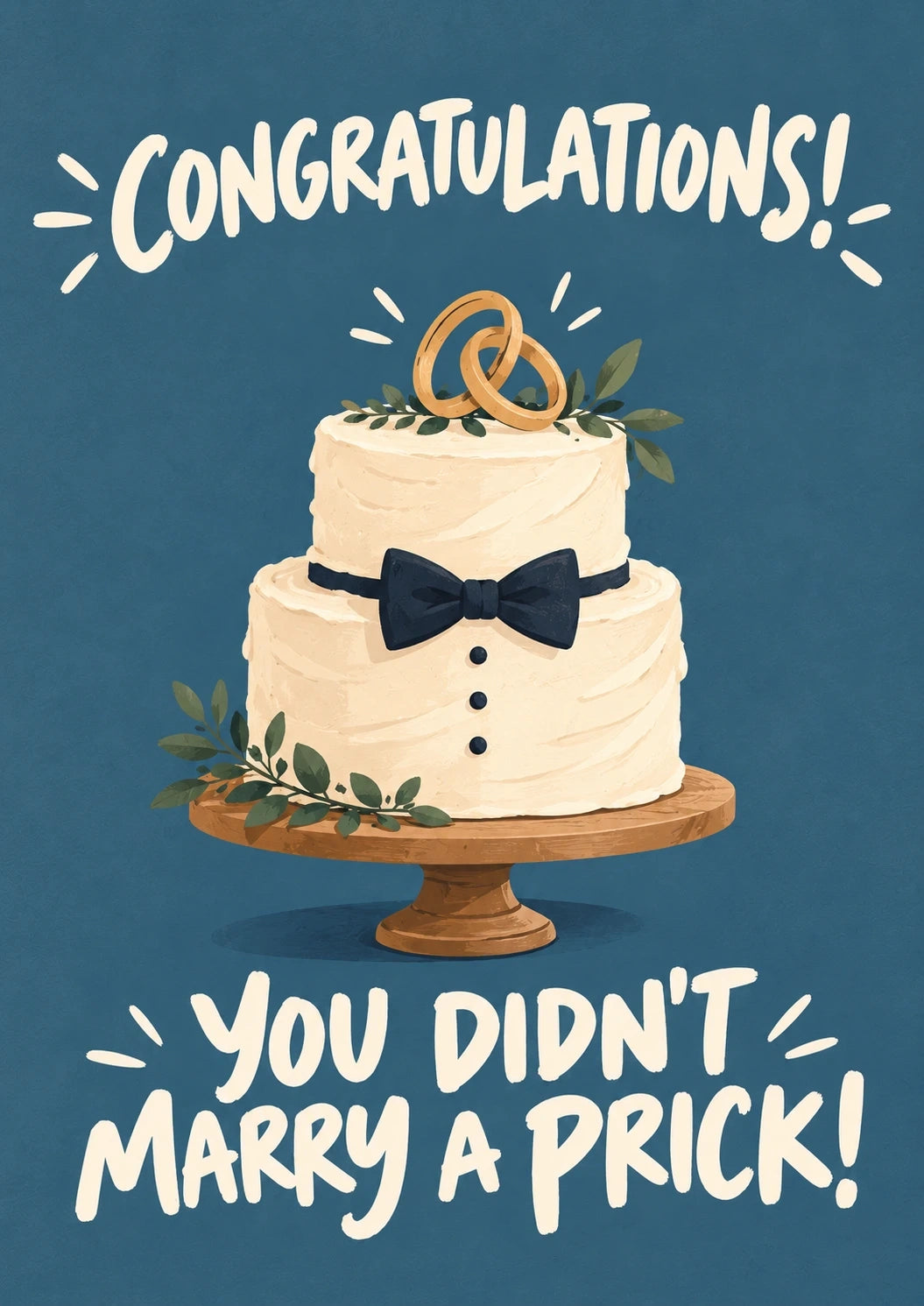 Weddings - Personalised Card — with punch holes