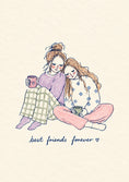 Load image into Gallery viewer, Best Friends Forever Cosy Pyjamas Birthday Card for Her
