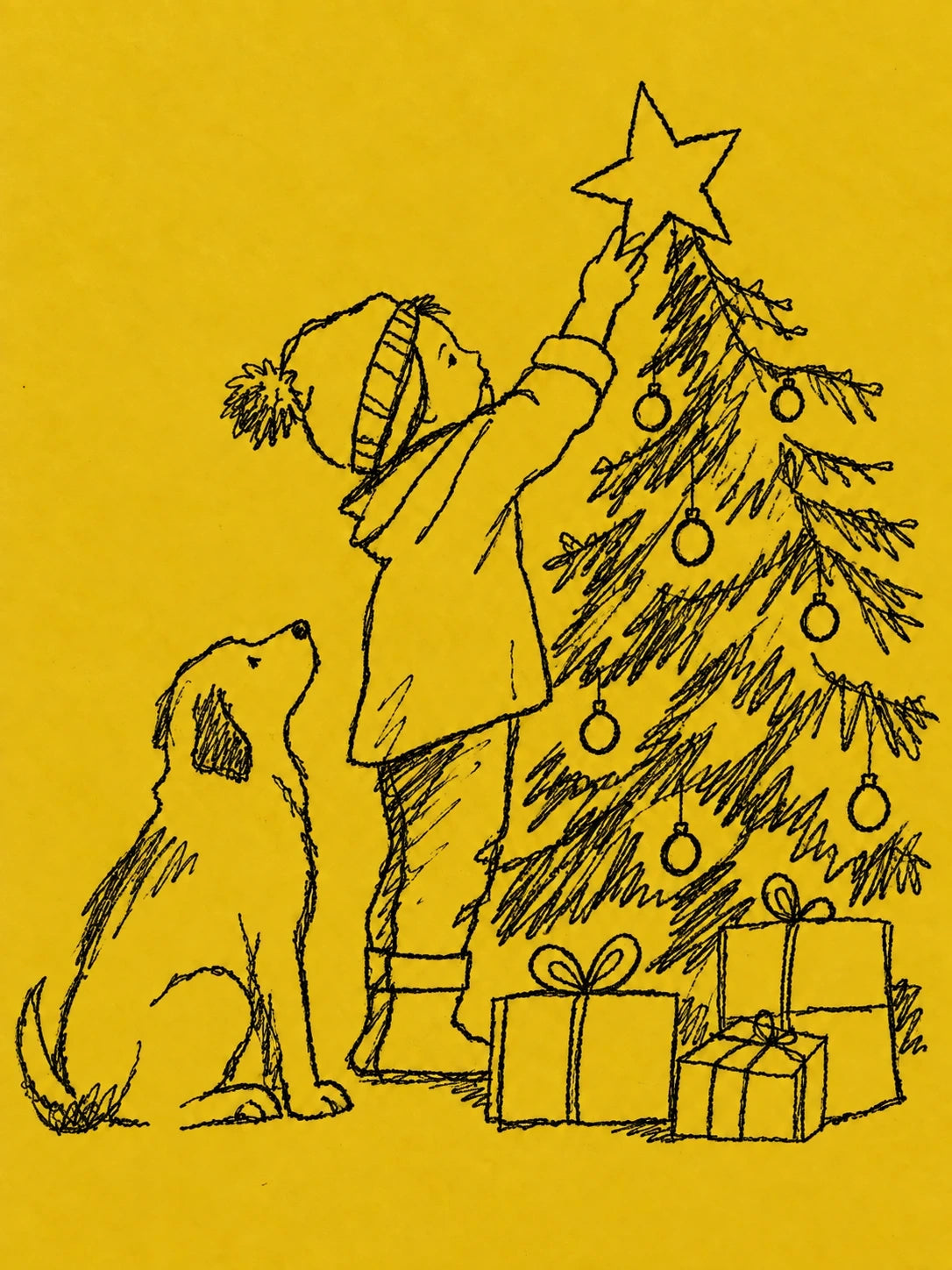 Christmas - Personalised Card — with punch holes