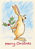 Load image into Gallery viewer, Christmas - Personalised Card — with punch holes
