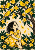 Load image into Gallery viewer, Yellow Birds and Blossoms Sympathy Card for Her

