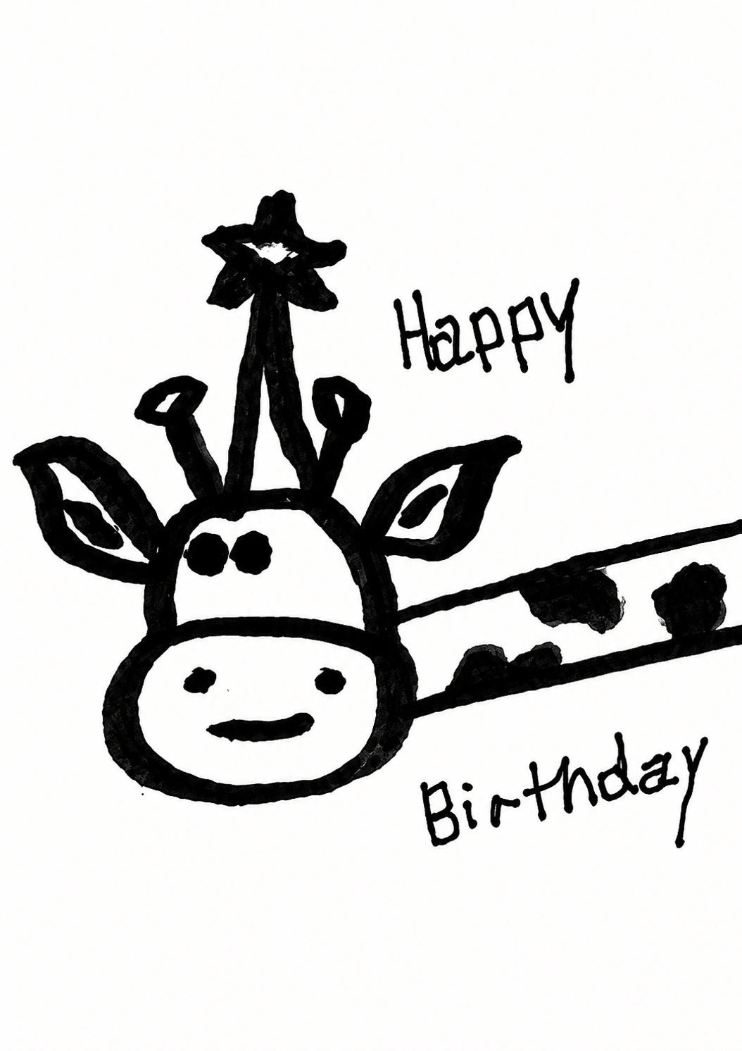 Birthdays - Personalised Card — with punch holes
