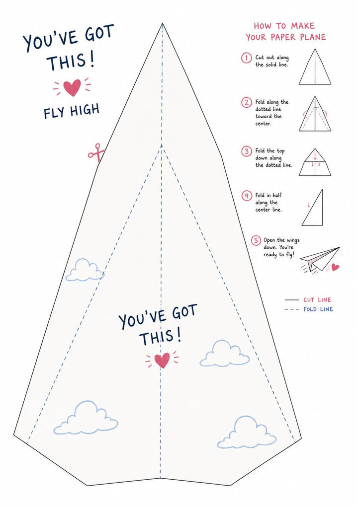 Good Luck - Personalised Card — with punch holes