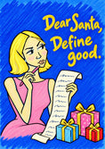 Load image into Gallery viewer, Christmas - Personalised Card — with punch holes
