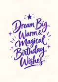 Load image into Gallery viewer, Dream Big Magical Wishes Girlfriend Birthday Card for Her
